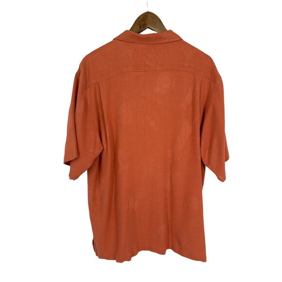 Tommy Bahama Silk Camp Shirt With Drinks & Pineapple Design Short Sleeves Size L - Picture 6 of 12